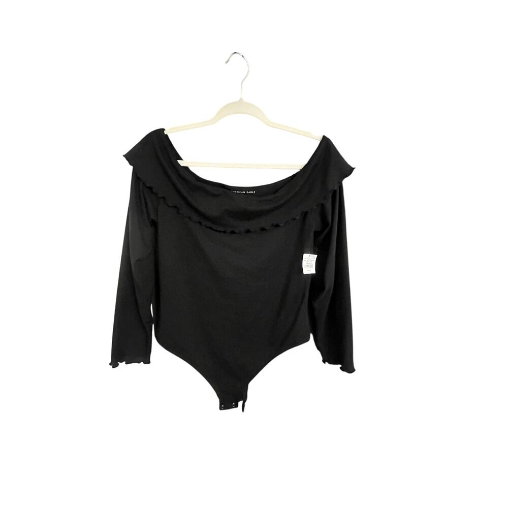 American Eagle Off the Shoulder Bodysuit With Ruffles - Picture 3 of 5